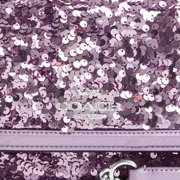 NWT COACH Lilac Flap Clutch Crossbody - Picture 10 of 10